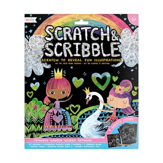 Scratch &#x26; Scribble Princess Garden Art Set